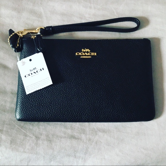 Black coach wristlet - Picture 3 of 5